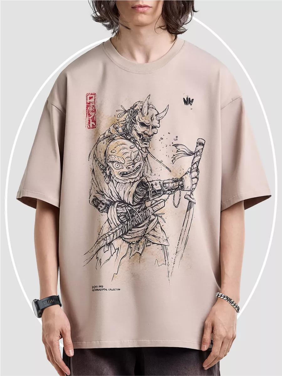 

Футболка оверсайз с аниме-принтом S