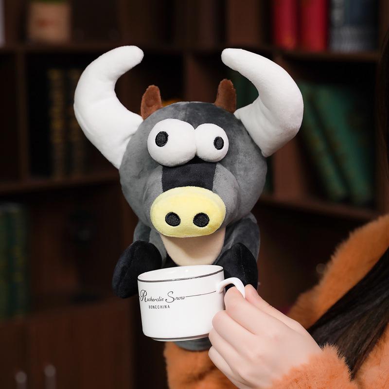 Fox, Tiger, Lion, Elephant, Monkey, and Pike Animal Hand Puppets - Interactive Soothing Dolls for Performance and Early Education.
