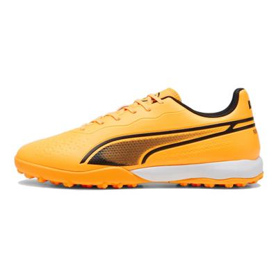 King Round Toe Comfortable Versatile TF (Rubber Studs) Artificial Turf Super Fiber Soccer Shoes Unisex Soccer Shoes Yellow 107260-05