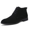 Fashion Winter Warm Suede Boots Men's Classic Short Boots Outdoor Soft, Anti slip, Durable Casual Sports Shoes Outdoor Oxford Boots