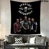 Heavy Metal Band Logo Print Tapestry Wallmounted Fashion Print Atmospheric Background Cloth Homestay Soft Decoration Tapestry Work Of Art