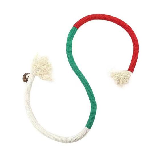 Cat Chew Rope Cotton Rope Cat Chew Toy Safe Teeth Cleaning Toy Interactive красный