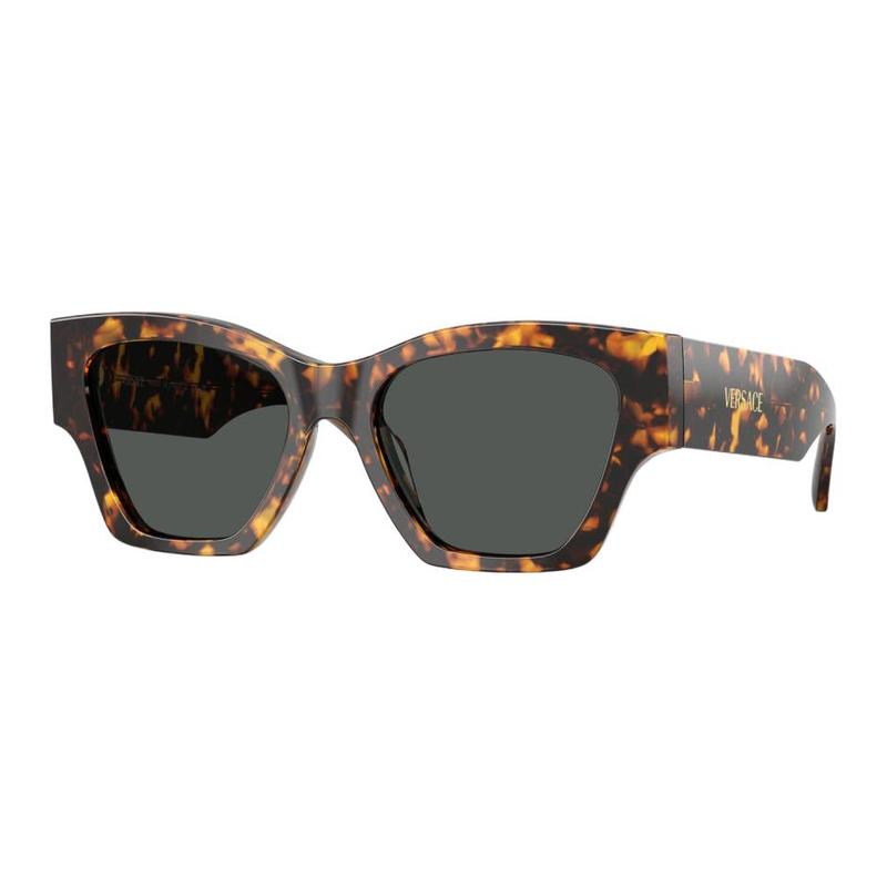 Versace Brand Logo Acetate Square Sunglasses Women's Tortoise 26132476 VE4492U551487-Tortoise F