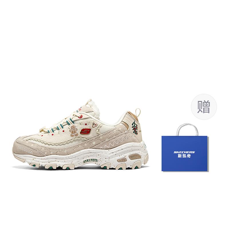 Skechers DLITES 1.0 Dámské ležérní tenisky Nízké tenisky pro tátu Síťovina Kůže Pohodlné Trendy 149257-OFWT