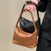 2024 Spring and Summer New Fashionable Versatile Hand-woven Handbag Shoulder Armpit Bag Internet Celebrity Dumpling Bag of the Same Style