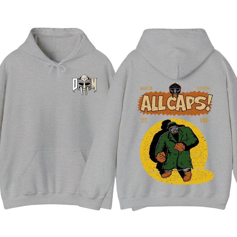 MF Doom Madlib All Cap Hoodie Rap Music Hoodie