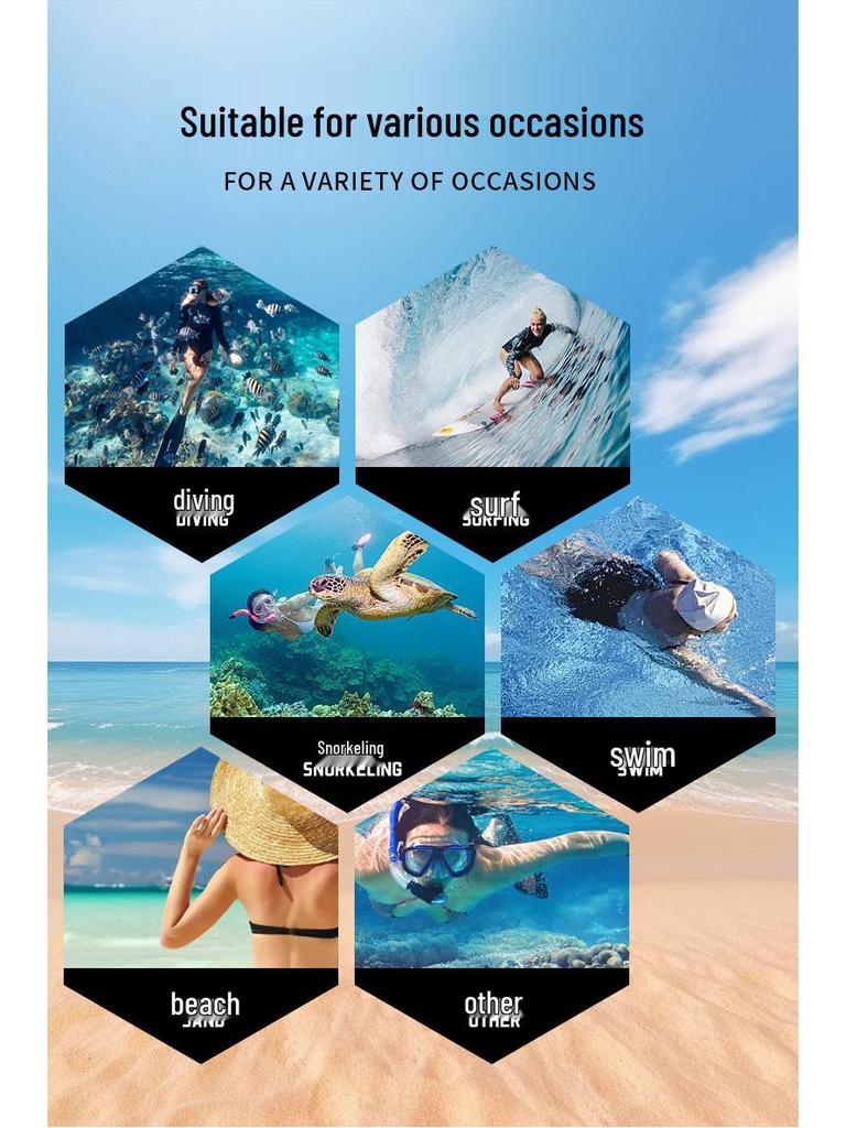 OUZO 5 mm Höga Dykarstövlar - Slitstarka, Förtjockade för Snorkling, Canyoning, Surfing och Strandaktiviteter