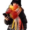 Christmas Plaids Blanket Winter Fall Warm Scarf Large Wrap Shawl Tassels