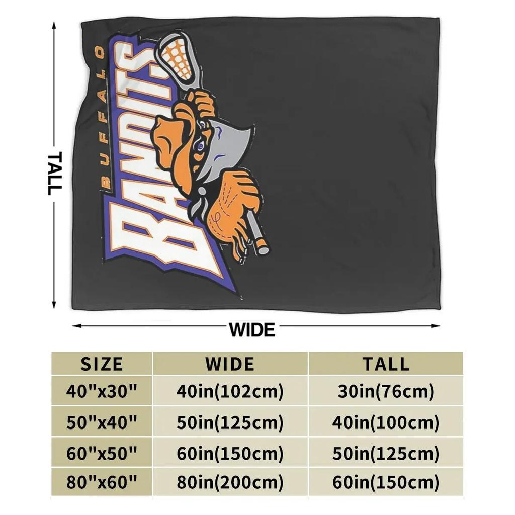 Buffalo Bandits Blankets Soft Warm Flannel Throw Blanket Cover for Bed Living room Picnic Travel Home Couch
