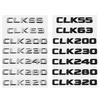 Mercedes Benz CLK55 CLK63 CLK200 CLK230 CLK240 CLK280 CLK320 CLK Sınıfı için Arka Bagaj Harfleri Amblemi Kuyruk Kutusu Rozet Çıkartması