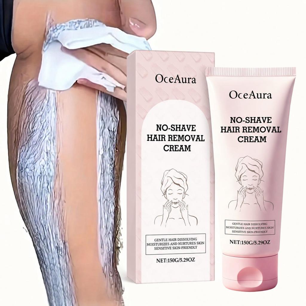 Non-Irritating Hair Removal Cream, Easy-To-Clean Depilatory Cream For Body & Underarms, Fast & Painl