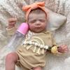 Cute 19'' 49cm Reborn Dolls Pascale Soft Touch Cloth Body Lifelike Newborn Doll Pure Handmade Painted Hair with Visible Veins Rebirth Doll Kid's Toy