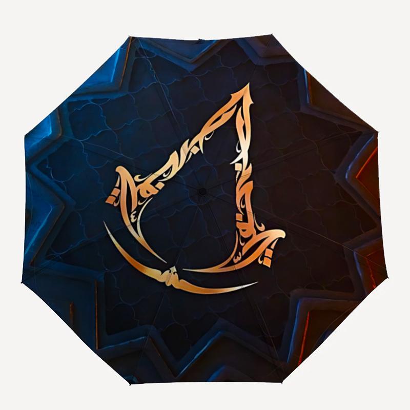 

1pc Assassin s Creed Self-Folding Umbrella, 8-Bone Compact Travel Umbrella, Durable Plastic And Iron Frame102