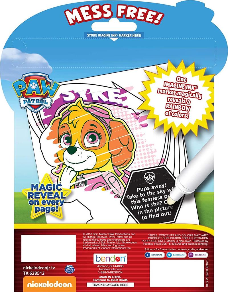 Bendon Paw Patrol Coloring Book, 24 Pages, and Pen Set by Imagine Ink [Parallel Import]