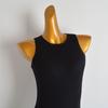Spring and Summer Simple New Round Neck Knitted Dress Women Clothes Waist Hugging Slimming Sleeveless Vest Long Dress