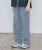 Singkeolupeu Double-Pleat Wide Denim Pants [Light Indigo]