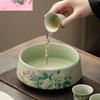 Verde Mazăre Cuptor Ru Jianshui Bol Ceașcă de Spălat Floare Hibiscus Capacitate Mare Găleată de Gunoi pentru Ceai Artizanat Consumabile Chaxi Cha Casnice
