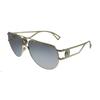 Versace Ve 2225 12526g Unisex Aviator Sunglasses Pale Gold
