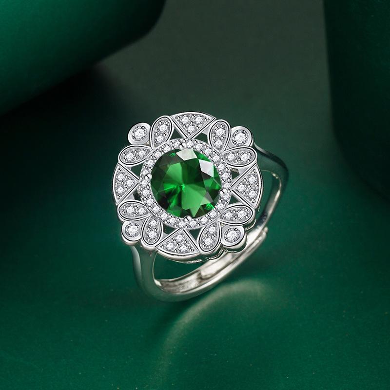 BELLA BOX Classic Opening Resizable Rings For Women Zircon Engagement Party Fine Jewelry Gift