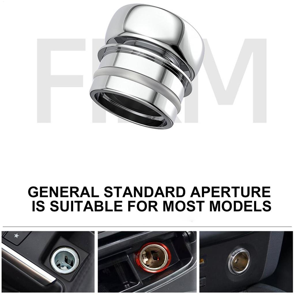 Car Plug Cover Waterproof Dustproof Plug Cover For Car Port Outlet Zinc Alloy Replacement Part Protective Waterproof Auto