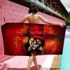 Anime H-Hellsing Mikrofaser Bedrucktes Strandtuch Bergsteigen Yoga Strand Schwimmen Laufen Saugfähiges Weiches Handtuch