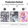 Disney Mermaid Pearl Painting Handmade Diy Pearl Art Painting Simple Living Room Hanging Painting Decoration
