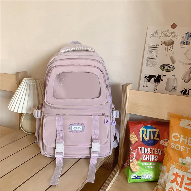 

School bag for women, high value and large capacity, cute backpack for junior high school students, high school girls, college students, backpack.