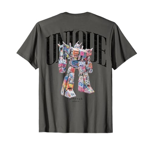 Cyberpunk Japanese Cyborg Sci-Fi Back Print Robot T-Shirt