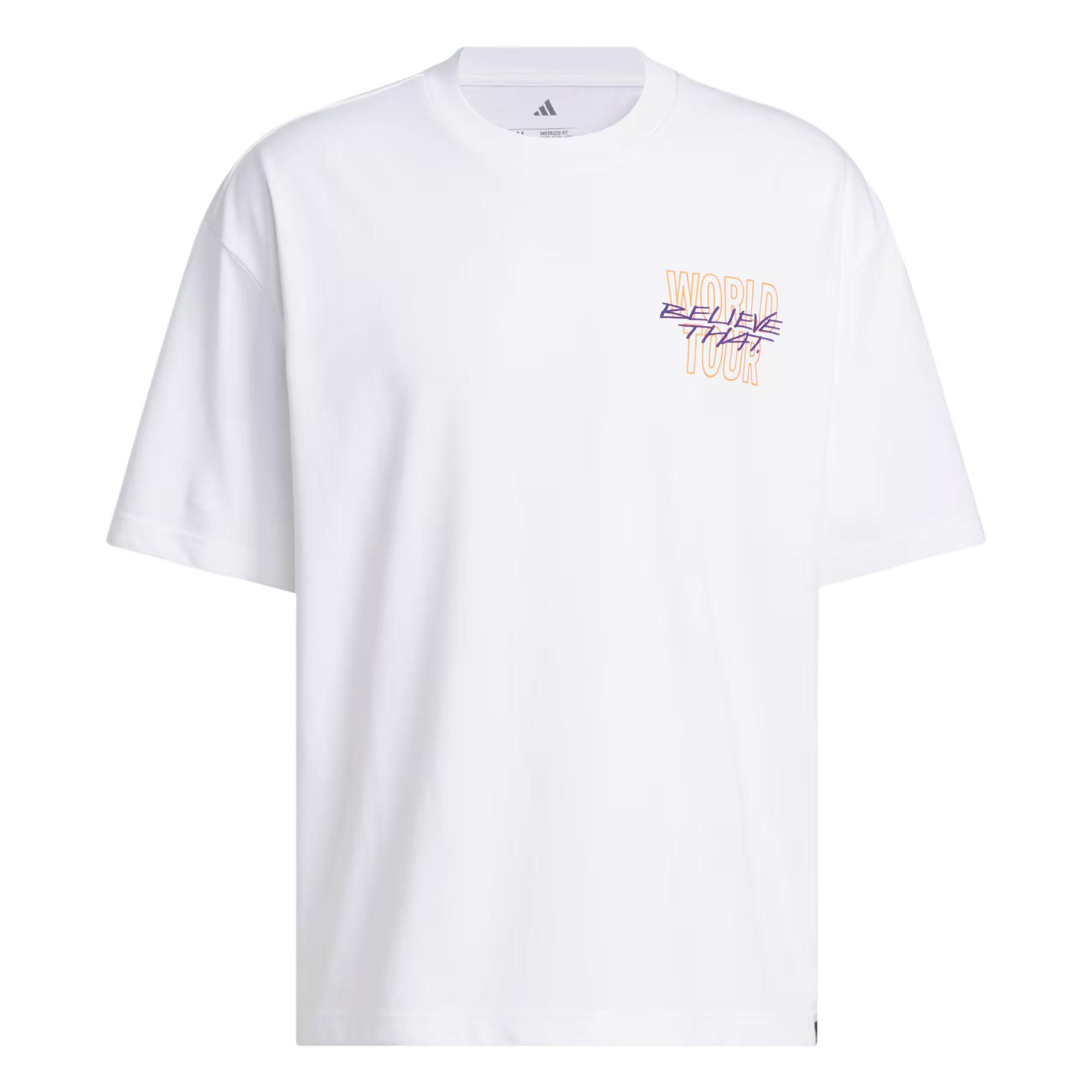 Adidas Anthony Edwards ATL2WRLD Edwards Series Basketball Loose Fit Short Sleeve T-Shirt Men Tops KW1849 S