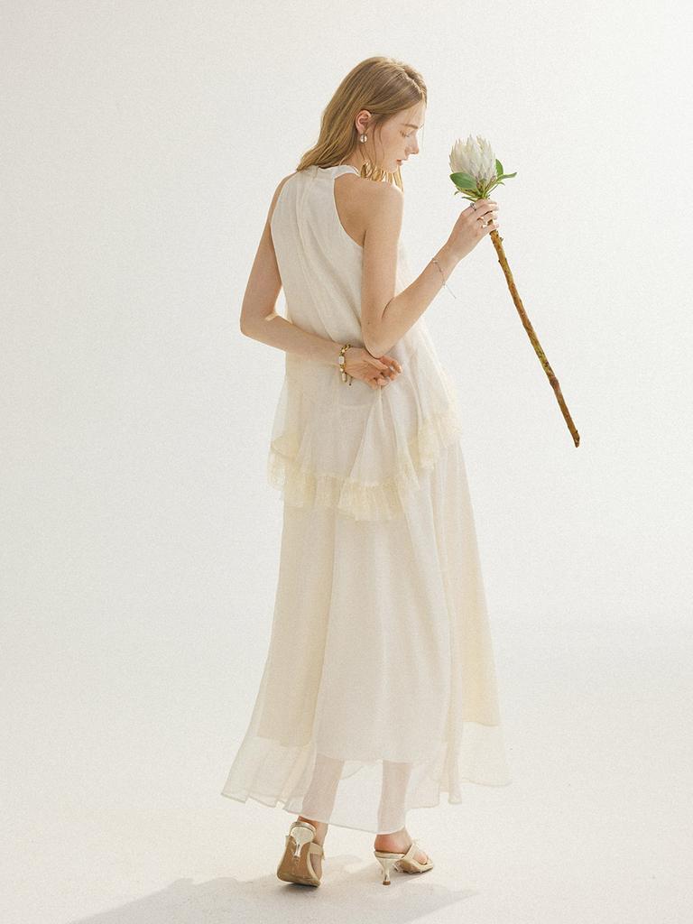 Sinseuden Ether Halterneck Long Dress