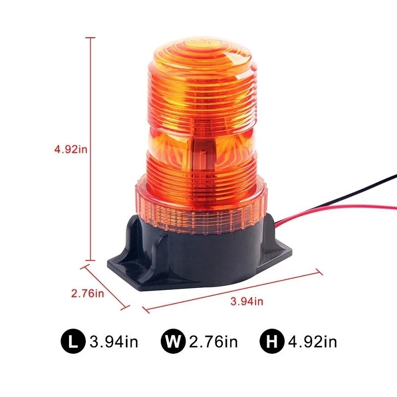 12 24V 48v 60 80v Lampeggiante Stroboscopico Luminoso 30 LED da Tetto Luce di Emergenza per Carrelli Elevatori ambra blu rosso