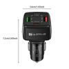 38W Car Charger 2 Usb 2 Pd Type C Fast Charging 3.1A Phone Charge Qc 3.0 Quick Charger Adapter For Iphone 16 15 Laptops Tablets
