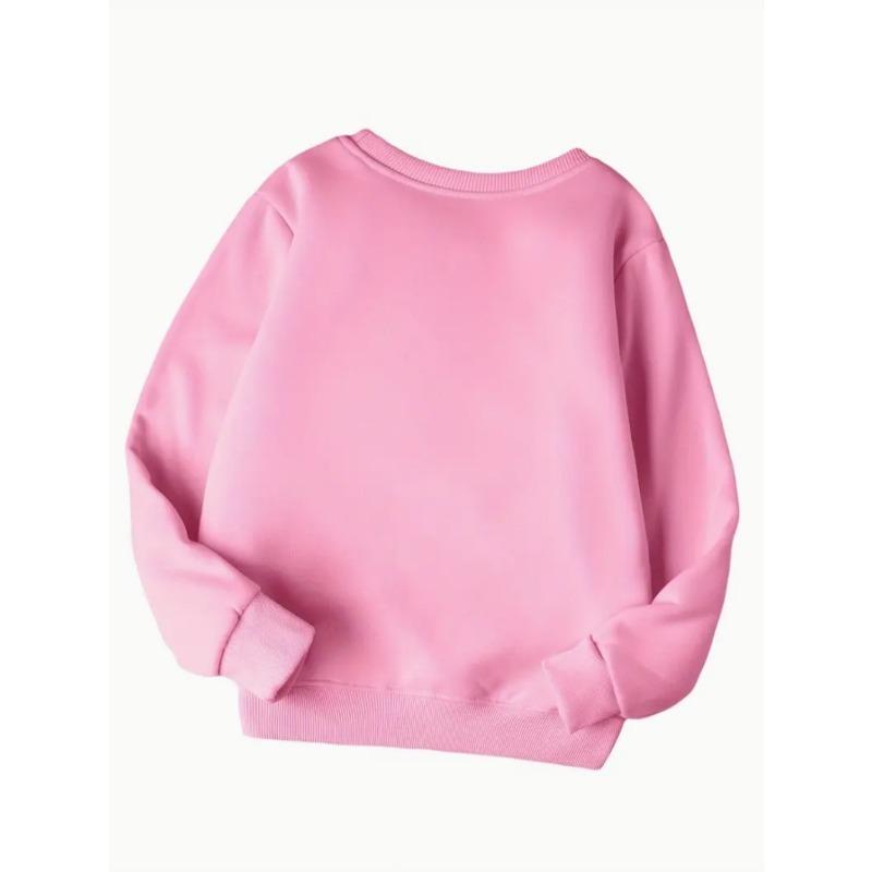 European sizes New Comfortable Kids' Round Neck Sweatshirt, Casual, Trendy And Fashionable Christmas Print Top