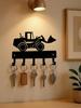 1pc Vintage Car Cup Hook Matte Black Iron Hanger, Rustproof Wall Decor for Garage Bathroom Bedroom
