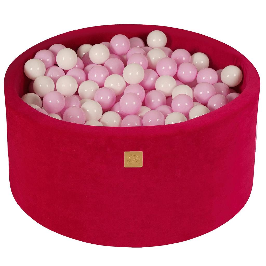 Round Ball Pit MeowBaby® Velvet, Magenta