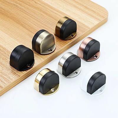 New Stainless Steel Door Stopper Non Punching Anti-collision Door Suction Nail-free Hardware Door Holder Furniture