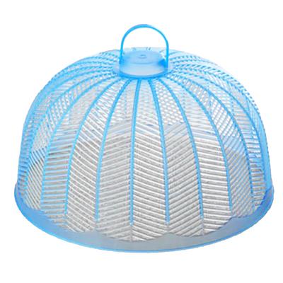 Picnic Food Cover PP Blue Circular Universal Fly Protection Food Cover Tent for Parties BBQ