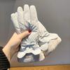 Warme Dicke Handschuhe für Damen für Fahrradfahren Wandern Skihandschuhe Winter Skifahren Thermohandschuhe Touchscreens Winterhandschuh