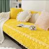 Winter Plush Thickened Rose Velvet Sofa Cushion Seat Cushion Warm And Non-Slip Simple Modern Sofa Cover Cover Cloth Towel