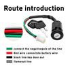 4 Pin Ignition Key Switch 4 Wire Compatible with Most 50cc–250cc ATV Dirt Bike, Electric Scooter