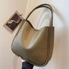 Korean Retro Fashion Handbag Niche Texture Shoulder Large Capacity Simple Casual Tote Bag Customization