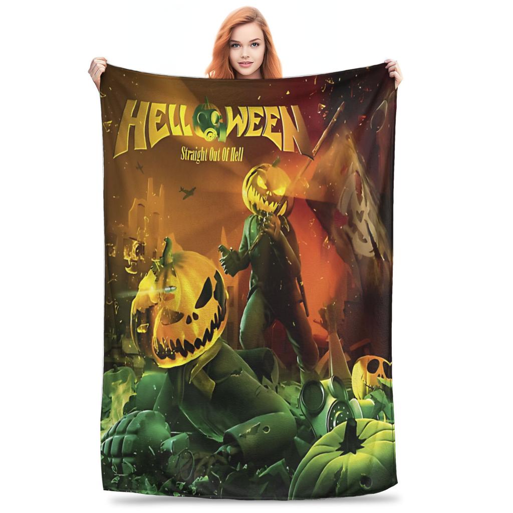 Cozy Helloween ist eine Power Metal Band Decke Bettwäsche Dekorativ Überwurf Leichte Dünne Flanell für Büro