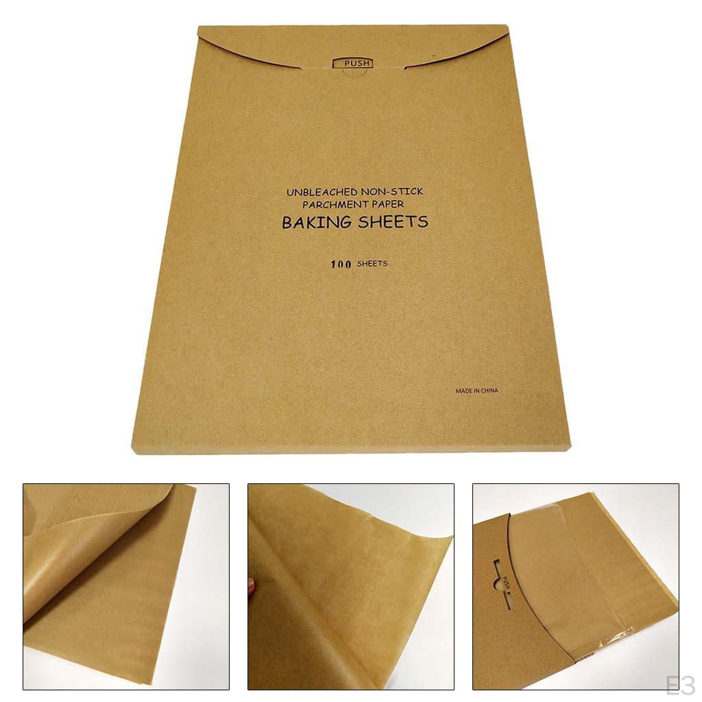 00 Set of Parchment Paper Baking Sheets Precut Coated & Unbleached Will Not Comes in Convenient