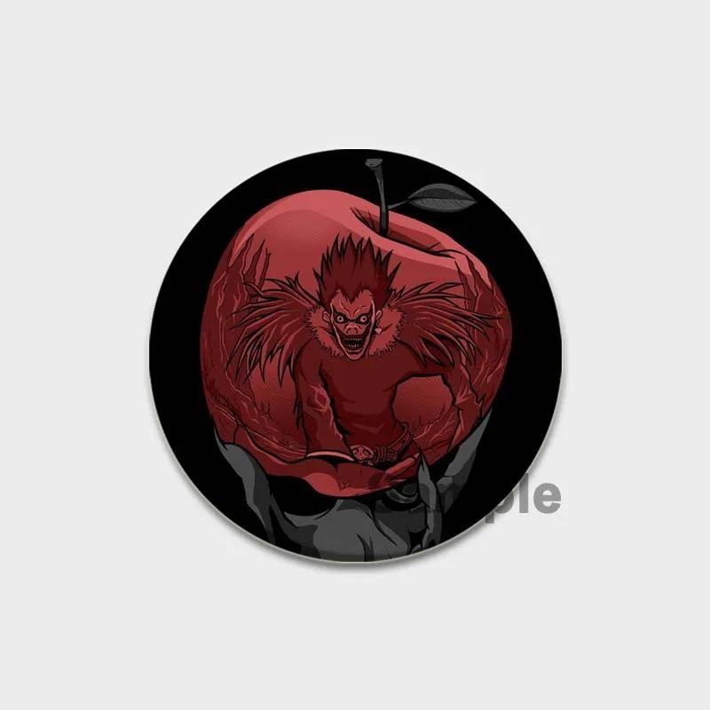 32/44/58MM Japanese Anime Death Note Enamel Pins, Round Brooch, L Killer, Yagami Light, Cosplay Badge, Backpacks Jewelry, Xmas Gifts