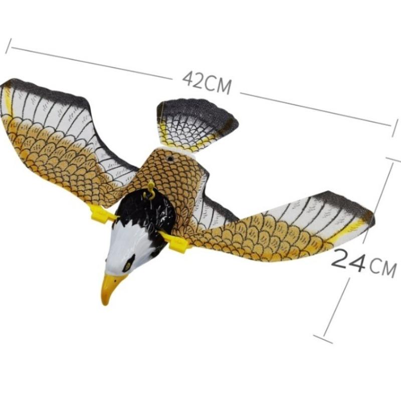 Realistic Falcon/Hawk Bird Scarer for Gardens - 42cm X 24cm Plastic Deterrent
