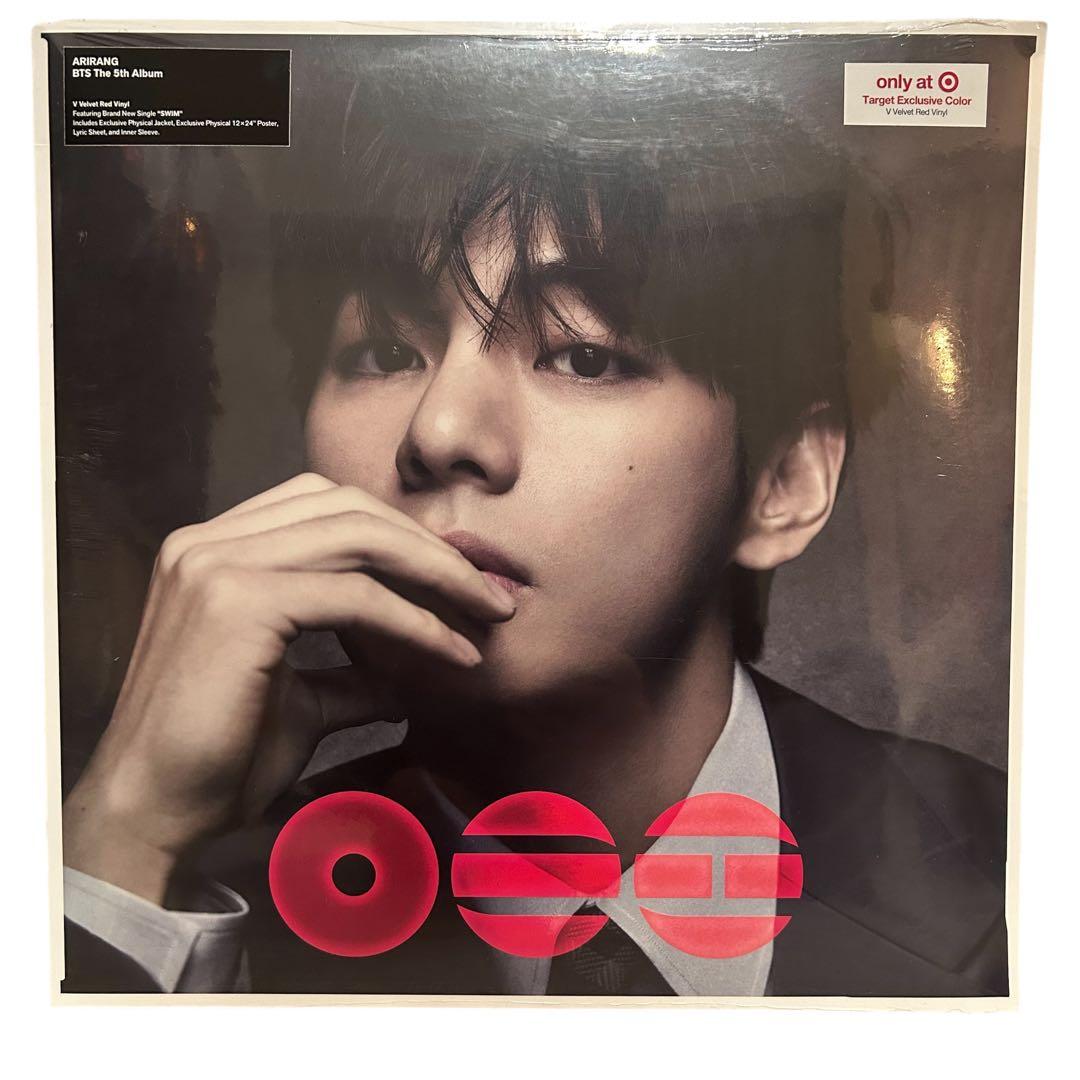 

[USED] BTS Arirang V Vervet Red Vinyl LP (Taehyung) US Limited Edition