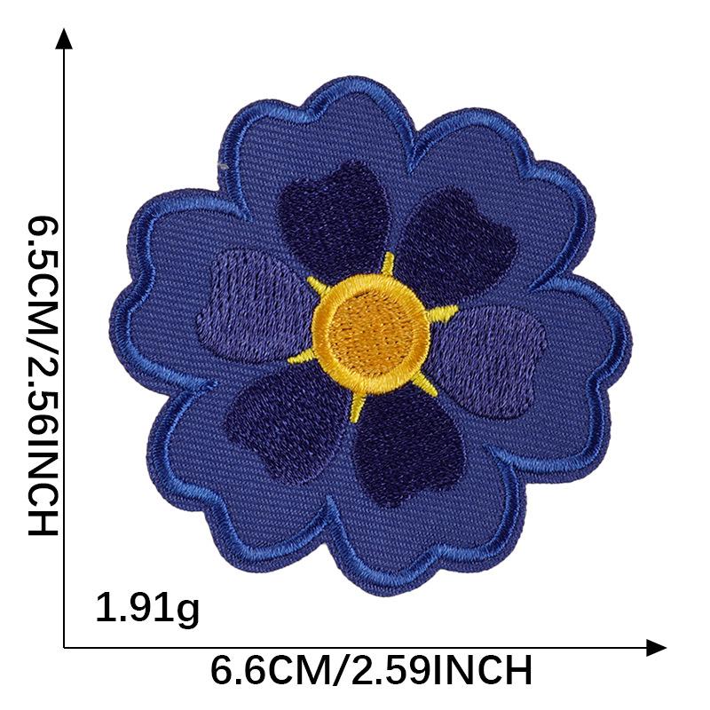 

Оригинальная цветочная вышитая нашивка для одежды, поделок и аксессуаров для багажа
