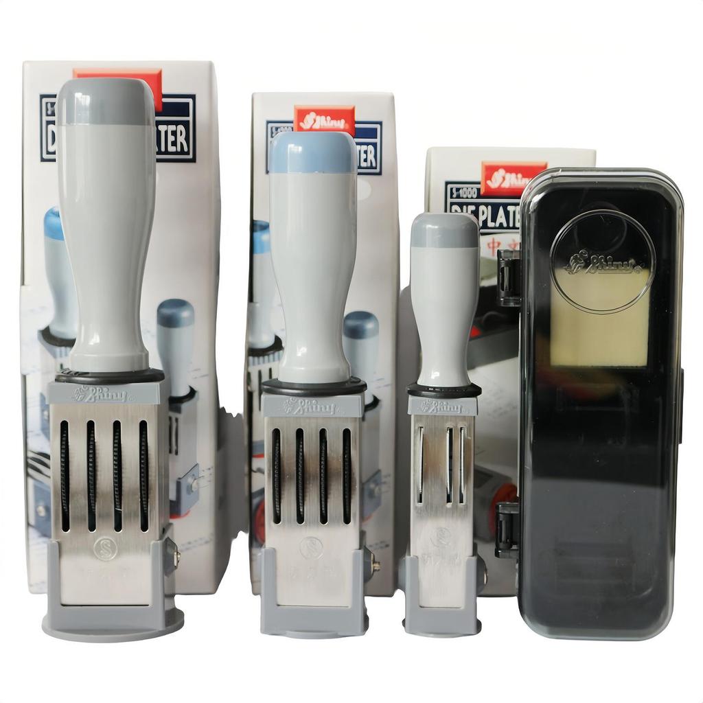 Adjustable Date & Custom Name Rubber Stamp - Shiny Dial, Personalized & Handmade Engraving