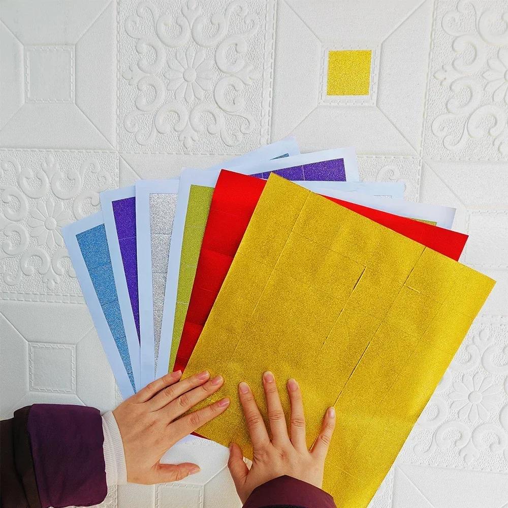 10pcs Foam 3D Roof Stickers Self-adhesive Ceiling Decorative Panels Waterproof Wallpaper Living Room Bedroom Home Decoration