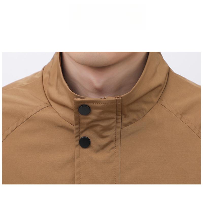 Simple Versatile Stand Collar Men's Jacket Korean Style Trendy Men's Clothing New Spring Autumn Fashion Brand Jacket Stylish